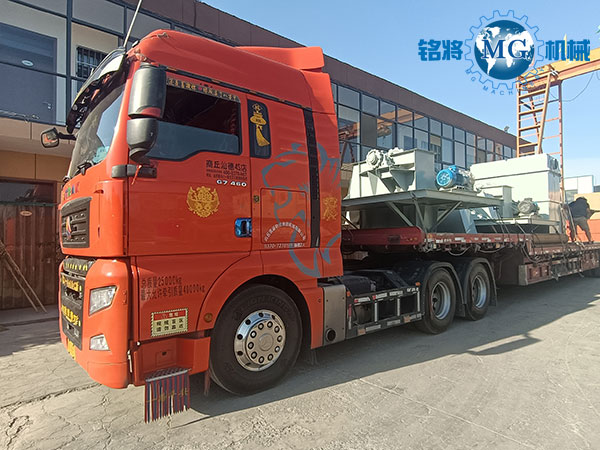 烈日炎炎出貨忙，廣東佛山干粉砂漿生產(chǎn)線再走一車(chē)！